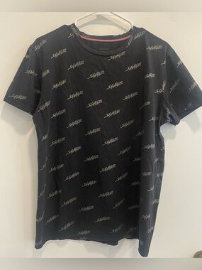 Triumph Tragedy Black Graphic Savage Short Sleeve Tee size Medium